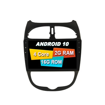 

ANDROID 10.0 FOR PEUGEOT 206 SUITABLE PRICE CAR Stereo Radio Gps Automotivo DASHBOARD DVD PLAYER Central Multimidia Navigation