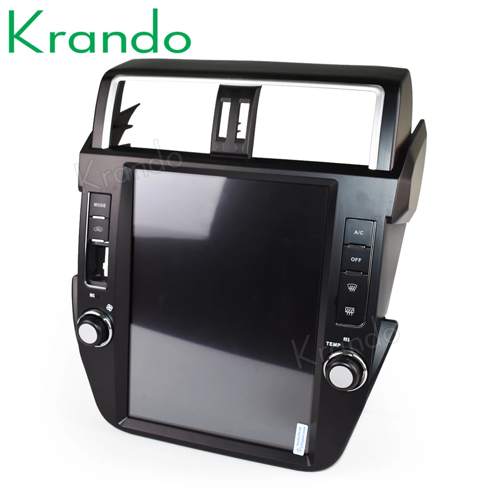 Flash Deal Krando Android 7.1 12.1" tesla Vertical screen car radio gps navigation player for Toyota Prado 2014-2017 multimedia system 3