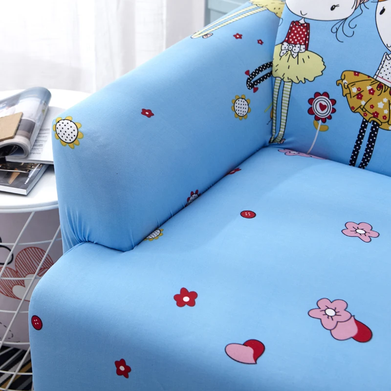 Современный эластичный чехол для дивана Полосатый чехол для секционного дивана все включено Противоскользящий чехол Защита мебели