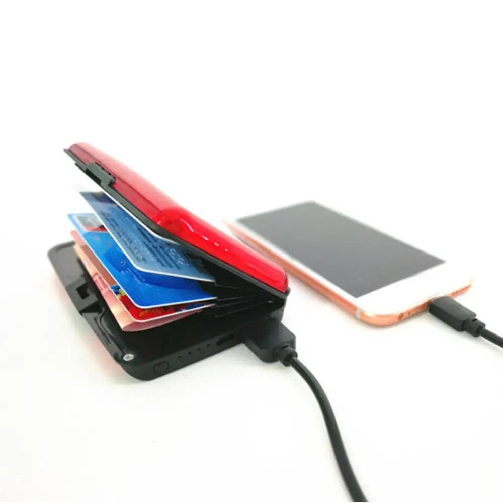 Multifunctional Charger Card Package USB Charger Charging Pad External Battery Power Bank Card Holder