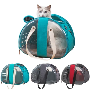 

Portable Dog Cat Carrier Bag Transparent Breathable Folding Travel Carrying Outdoor Bag for Puppy Ketty Universal Carrier Bag Ac