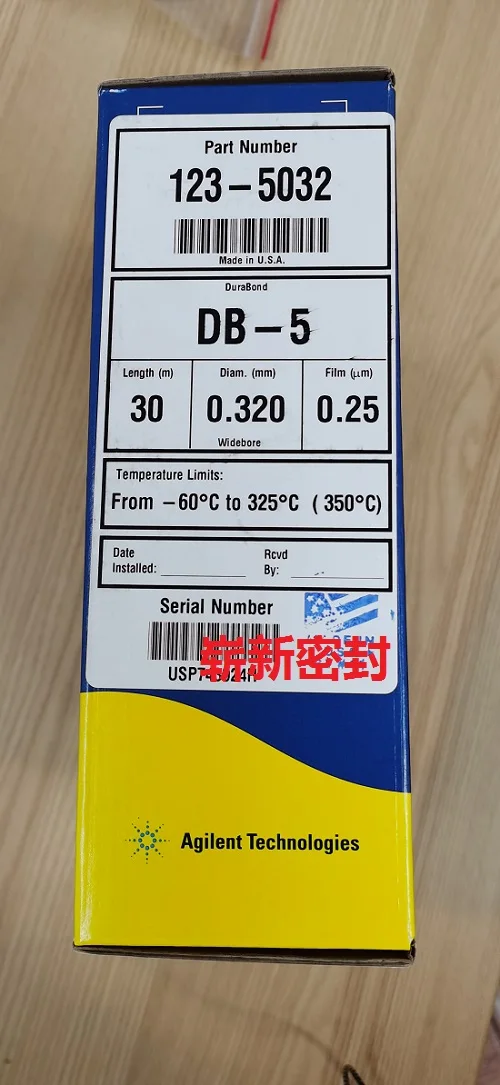 

Для Agilent DB-5, газовая колонка 30m * 123mm * 5032 мкм 0,32