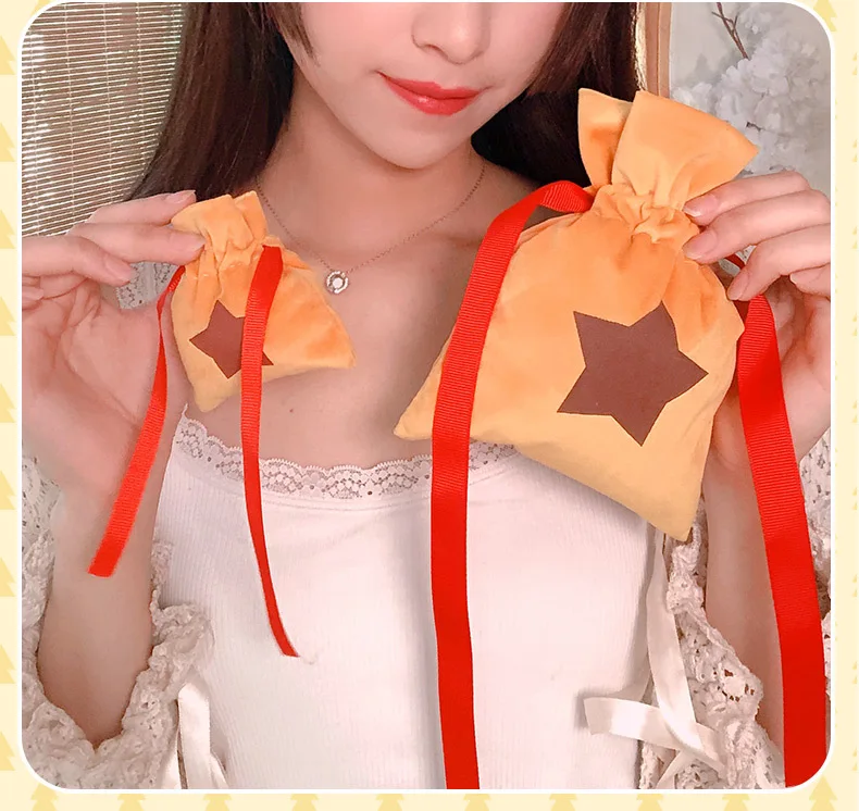 Animal Crossing Drawstring Bag New Horizons Drawstring Bell Bag Coin Purse Game Cosplay Props Sack Bag Laminated drawstring bag 6