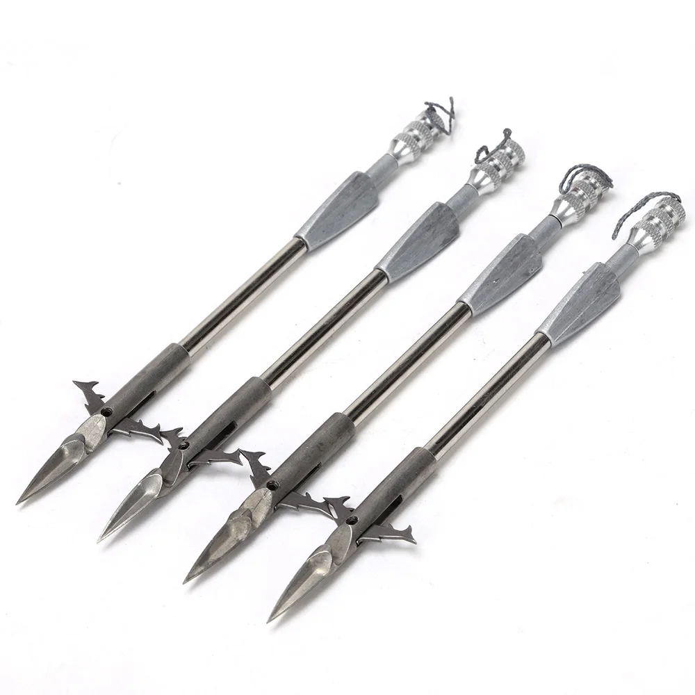 6pcs 165mm Triangular Rear Tail Deep-water Shot Fish Darts Slingshot Fish Catapult Slingshot Arrow Head Catapult Darts Box