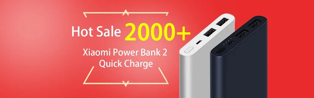 xiaomi power bank 2 quick charge 20000 mAh