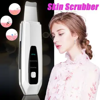 

Ultrasonic Facial Pore Cleaner Beauty Shovel Face Cleaning Skin Scrubber Shovel Facial Pore Blackhead Cleaner Beauty Tool