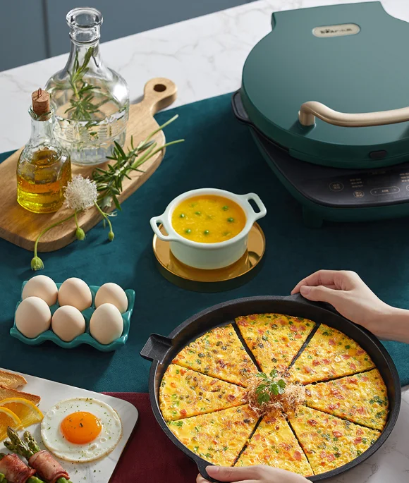 Removable non-stick frying pan household double-side heating deepens pancake magic utensil small electric cake file J03