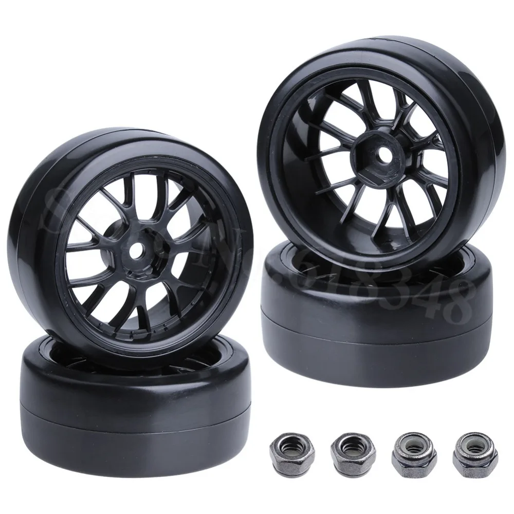 MagiDeal 1/10 RC Drift Car 12mm Wheel Hex Rubber Tire Tyres for Redcat HSP HPI Models 