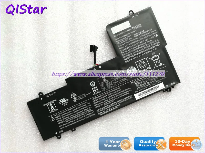 QISTAR 7,64 V 53Wh подлинный L15M4PC2 L15L4PC2 5B10K90778 5B10K90802 Аккумулятор для ноутбука lenovo Yoga 710 Yoga 710-11 Yoga 710-14ISK