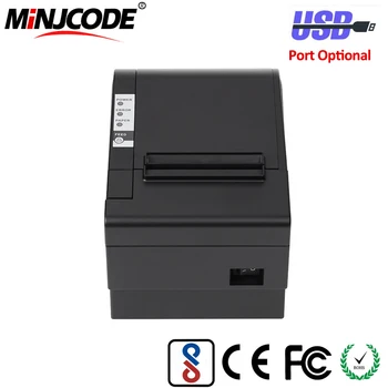 

80mm Thermal Receipt Printer, USB/RS232/PS2/LAN/Bluetooth/WiFi Connectivities Optional, Mj Hop-E802