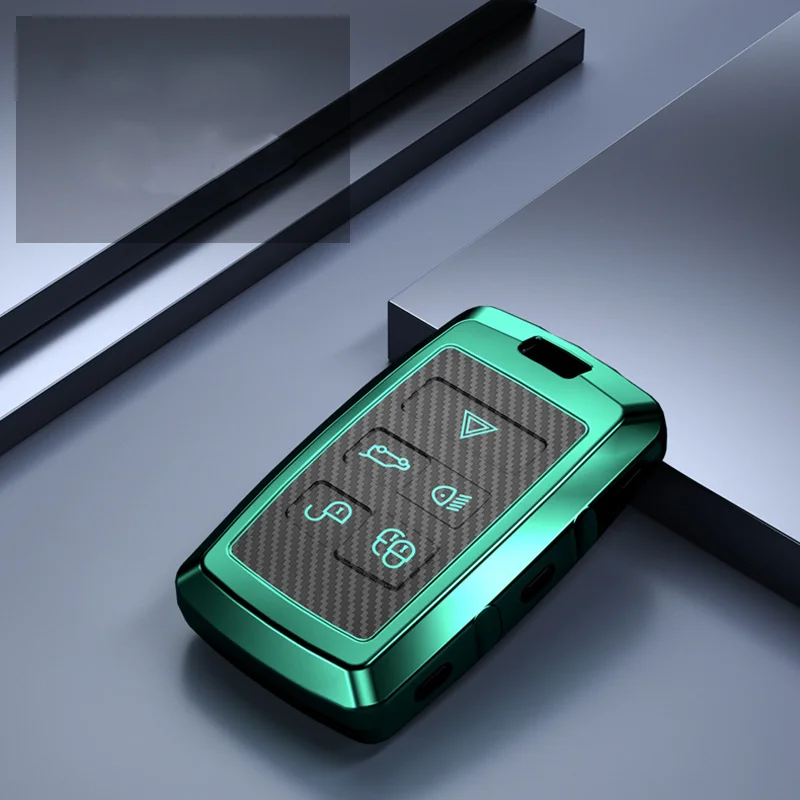 Полосатый ТПУ чехол для автомобильного ключа Land Rover Range Sport Evoque Velar Discovery 5 Jaguar E Pace