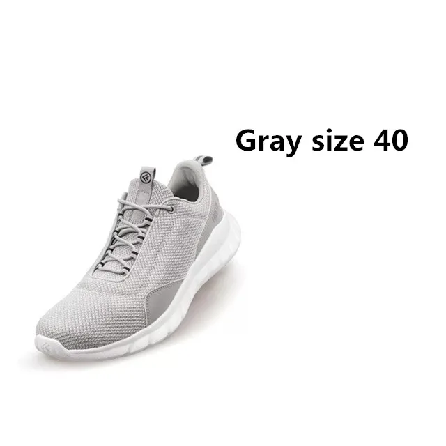 Xiaomi FREETIE 39-44 размера плюс мужская спортивная обувь, светильник, Дышащие Трикотажные Городские кроссовки для бега, для спорта на открытом воздухе - Цвет: Grey 40