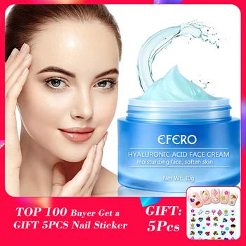 

EFERO Hyaluronic Acid Cream Face Serum Shrink Pore Remove Fine Lines Whitening Face Cream Anti Wrinkle Deep Moisturizing Cream