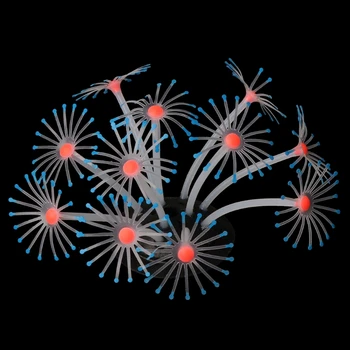 

Silicone Luminous Artificial Coral Plants Ornament Decor For Fish Tank Aquarium R9JC