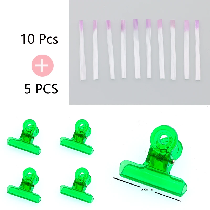 1/5/10 шт русский кривая C нейл-арта соски клипсы многофункциональные Нержавеющая сталь акриловых ногтей щипчики из стекловолокна Расширение Инструмент - Цвет: 10fiberglass5green