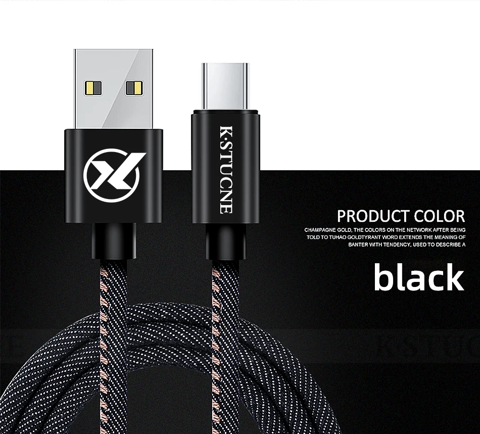 Usb type-C кабель для huawei P20 P30 Pro 2 м Быстрая зарядка type-C кабель для зарядки и передачи данных для samsung S10 S9 S8 USB C кабель