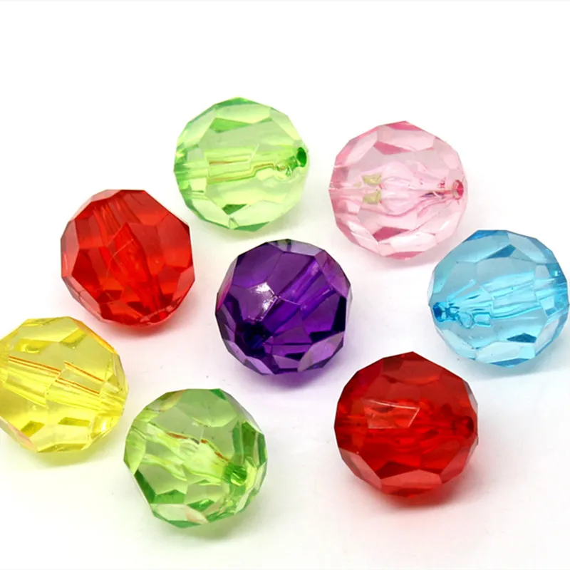 

DoreenBeads 20mm Transparent Acrylic Bubblegum Beads Ball At Random Faceted Spacer Beads DIY Bracelets Earrings Jewelry,20 PCs