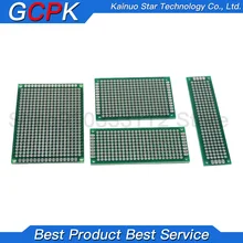 free shipping 4pcs 5x7 4x6 3x7 2x8 cm double sided Copper prototype pcb Universal Board PCB KIT