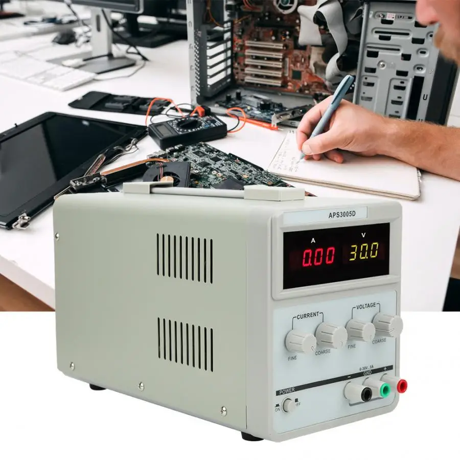 

30V/5A Adjustable DC Regulated Power Supply LED Display APS3005D for Mobile Phone Repairing Tool AU Plug 220V