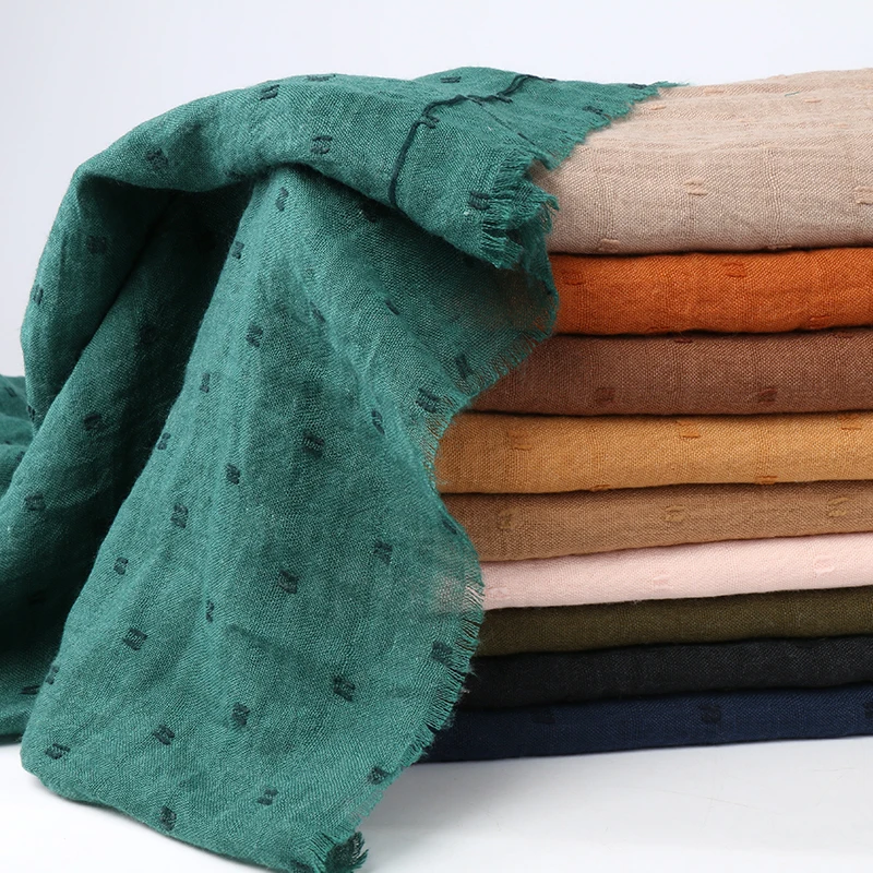

Women floral cotton scarf plain muslim hijab long shawl solid color fringed scarves wrap Autumn new style 31 color
