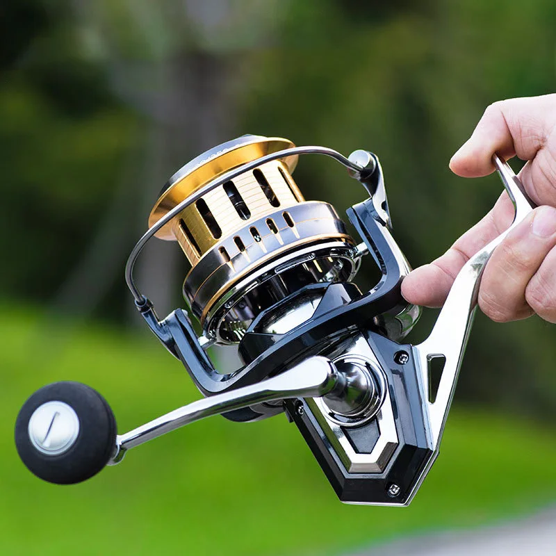 Fishing Reel Spinning Full Metal Saltwater Feeder Reel Carp Fishing 6+1bb Spool Coil Catfish Fish Reel Sea Spinning Surfcasting