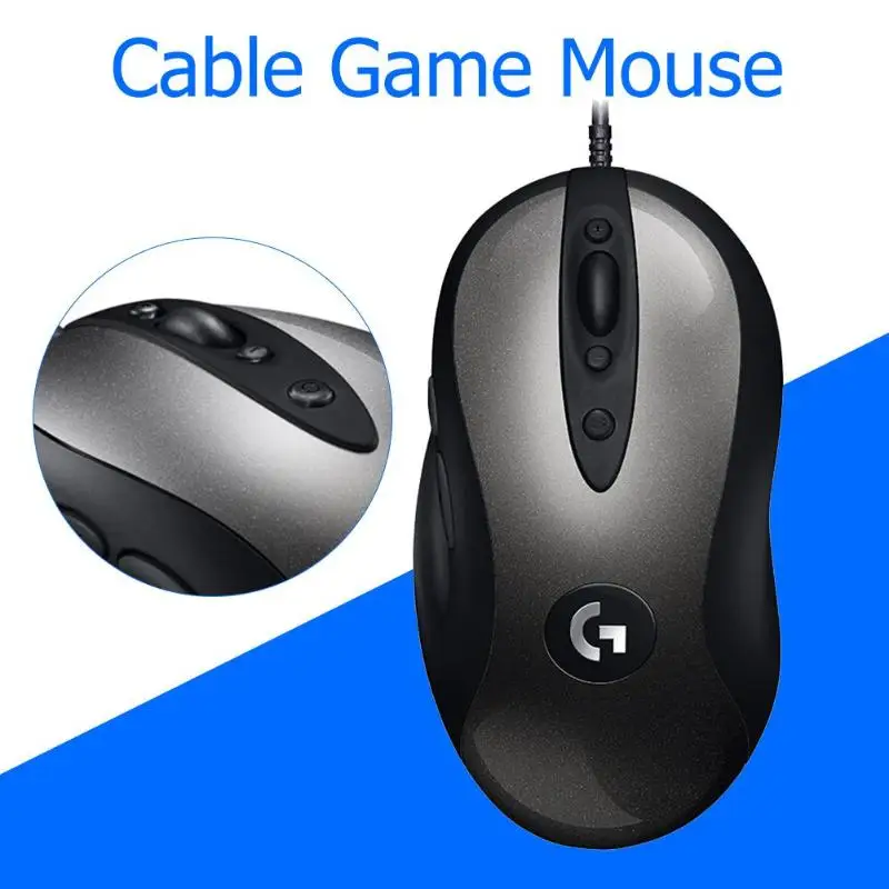 Классическая Проводная игровая мышь logitech MX518 16000 dpi, 8 программируемых кнопок, мышь для Windows 7, игровая мышь для MacOS 10,11