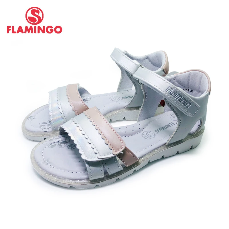 

FLAMINGO 2020 Girls' summer sequins adorn the plus-size section of their sandals SIZE 31-36# 201S-HL-1755