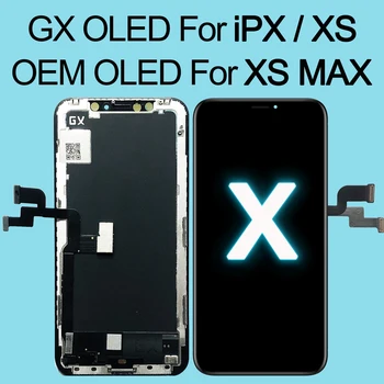 

Grade For iPhone X OLED LCD Display GX For IPhone XS max AMOLED oled Touch Screen For Digitizer Replacement Assembly 3D touch