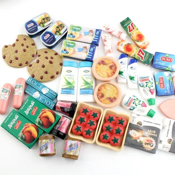 

1:12 Dollhouse Miniature Doll house Supermarket Daily Necessities Mini kitchen Play Toys Food DIY Craft Dolls Accessories
