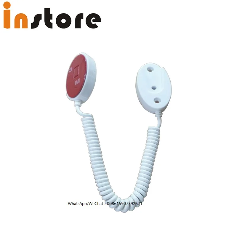 20 Pcs Mobile Cell Phone Security Stand Anti-Theft Display Holder Black White Bracket Square Oval Retractable Spring Pull Device