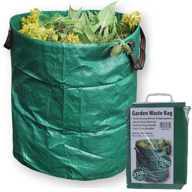 Sac de jardin Sac déchets verts Sac feuilles mortes 120l Sac jardinage Set  de 2