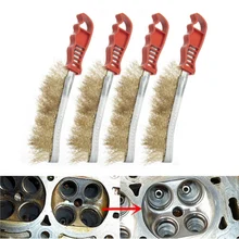 4 шт пластиковая ручка проволока из нержавеющей стали ручная щетка для очистки от царапин ржавчины и сварки