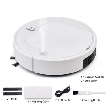 

Robot Vacuum Cleaner Spray Type UV Light Automatic Cleaning Anti-drop Sensor Anti-crash Rechargeable Sweeping Robots