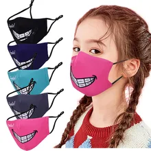 Masque buccal pour enfants, lavable, réutilisable, protection à la mode, confortable, coupe-vent, anti-poussière, cyclisme, 1 pièce