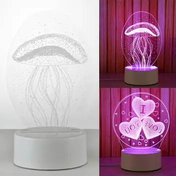 

3D Home Decor Atmosphere Table Lamp Night Light Creative Bright Desk Light Modern Adorable Touch Control
