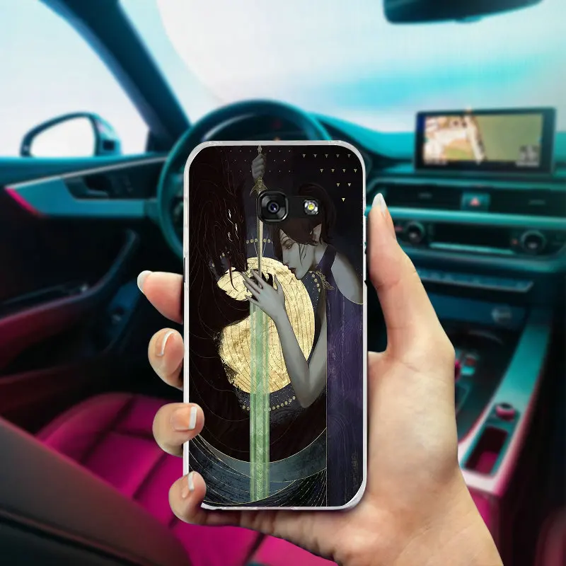 Силиконовый мягкий прозрачный чехол с инквизицией Dragon Age для Samsung Galaxy J1 J2 J3 J5 J7 A3 A5