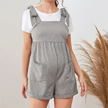 

Pregnancy Rompers Clothings Plus Size Maternity Pants Trousers Strap Shorts Pants Clothes for Pregnant Women Overalls Jumpsuits