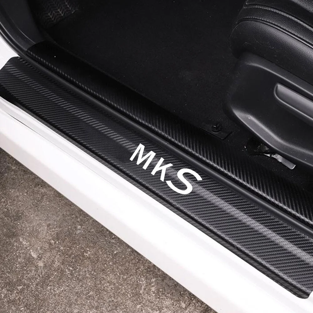 Порог машины на порог стикер педаль для Lincoln MKS украшения из углеродного волокна