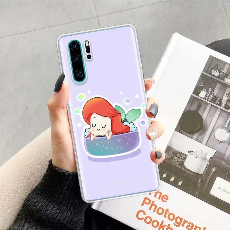 Ариэль маленькая чехол с русалкой для huawei P20 P30 P Smart Z плюс P10 Коврики 30 10 20 Lite рro силиконовый мешок чехол для телефона чехол - Цвет: TR018-7
