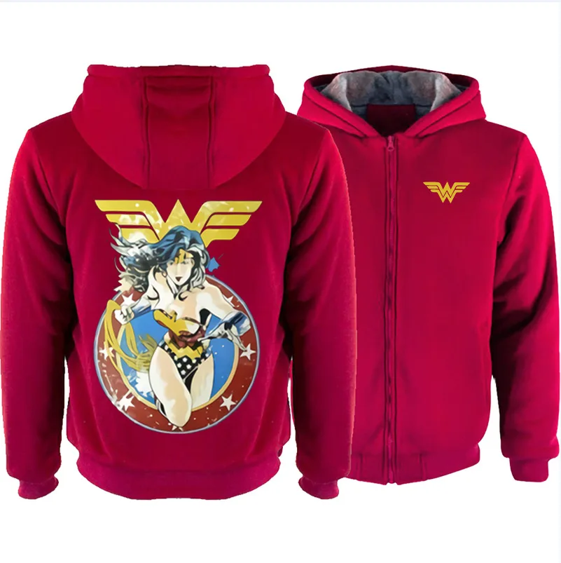 Wonder Woman, принт, белый, на молнии, костюм, толстовки, мужские, аниме, с капюшоном, косплей, толстовки, уличная, повседневные топы