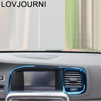

Outlet Dashboard Air Conditioner Interior Modified Chromium Auto Mouldings Protecter Decoration 12 13 14 15 16 17 FOR Volvo V60