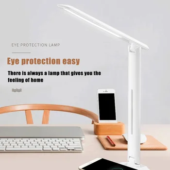 

Home Folding Eye Protection LED Desk Table Lamp Qi Wireless Desktop Charge Bedroom Lamp ALI88
