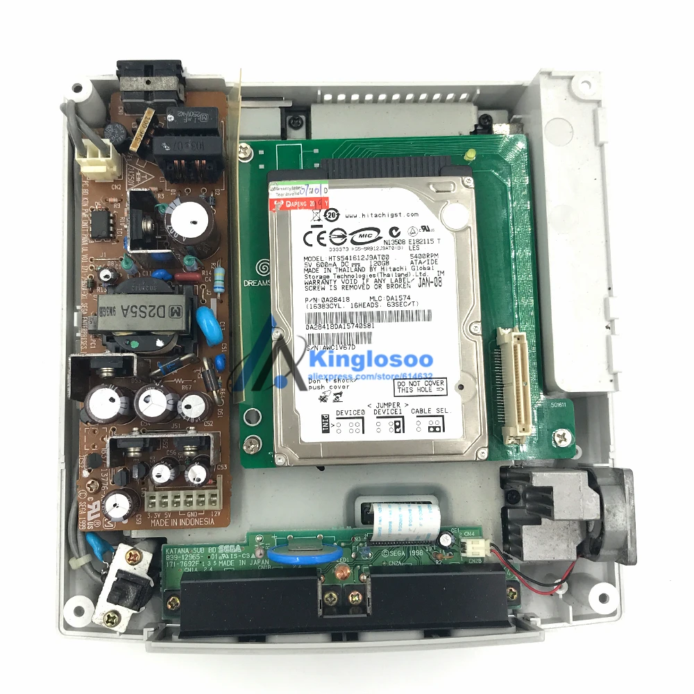 DIY печатная плата и 120G Внутренний жесткий диск игры для Sega Dreamcast DC игровая консоль w/120 PCS игры