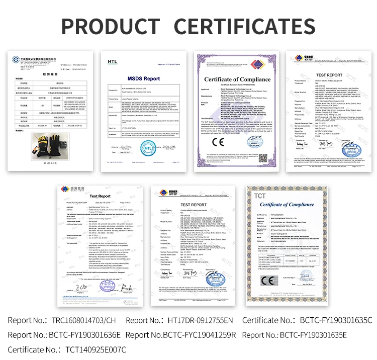 Перчатки с электрическим подогревом постоянная температура с батарейным боксом для катания на лыжах на открытом воздухе