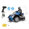 Wireless Radio Control Electric Motorcycle 1:10 Remote Control Vehicle Self Balanced Stunt 3 Wheels Car Outdoor Toys Child Gifts 6