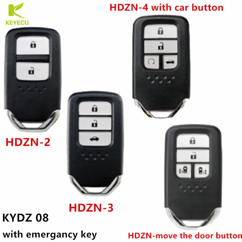 KYDZ 08 умный универсальный дистанционный ключ HDZN 2 3 4 кнопки с ключом emergancy(зарубежная версия