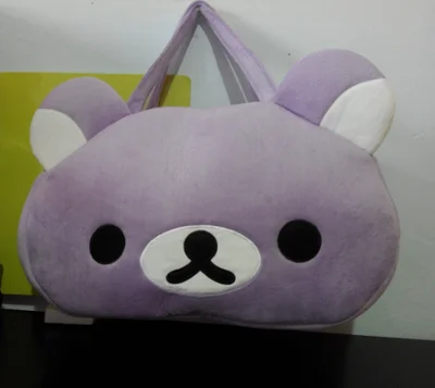 Игрушек! Милая плюшевая игрушка сумка через плечо Тоторо медведь курица Сумочка мягкая сумка подарок на день рождения Рождество 1 шт - Цвет: purple
