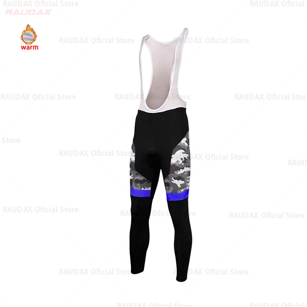 bib pant Зимний термальный флис Велоспорт Джерси наборы дышащий Ropa Ciclismo для женщин с длинным рукавом MTB велосипед одежда Спортивная футболка - Цвет: bib pant