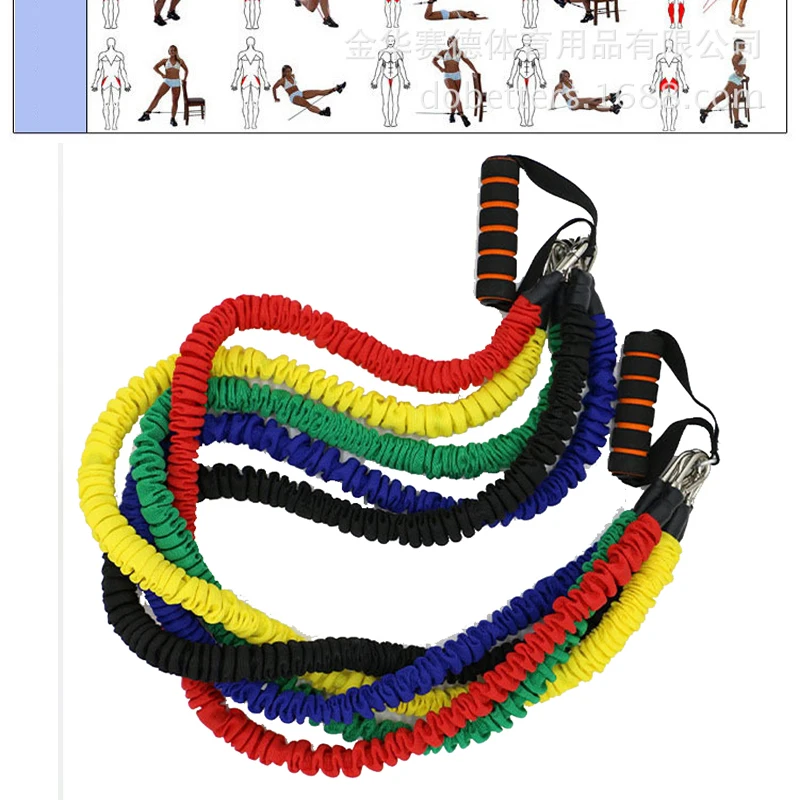 Профессиональный фитнес Woord Pull Touw латексный Съемник Weerstand Riem Elastische Touwtrekker krachtтренировочный набор
