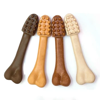 

Pet Dog Cute Toothbrush Shaped Chew Toys Puppy Molar Playing Toy For Puppy Training Treats For Removing Oral Cleaning Teeth Chew
